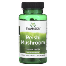Reishi Mushroom 600mg 60 Caps, Swanson - Caps