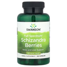 Schizandra Berries 525mg 90 Caps, Swanson - Caps