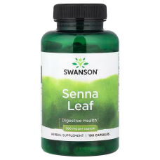Senna Leaf 500mg 100 Caps, Swanson - Caps