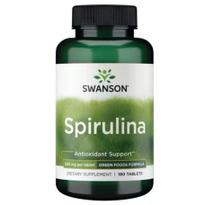 Spirulina 500mg 180 Tabs, Swanson - Tabs