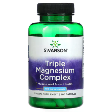 Triple Magnesium Complex 400mg 100 Caps, Swanson - Caps