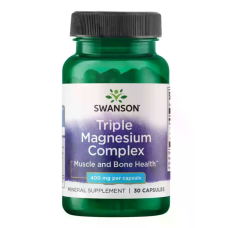 Triple Magnesium Complex 400mg 30 Caps, Swanson - Caps