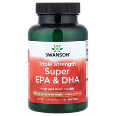 Triple Strength Super EPA & DHA 900mg Omega 3 60 Softgels, Swanson - Softgels