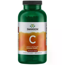 Vitamin C 500mg with Rose Hips 400 Caps, Swanson - Caps