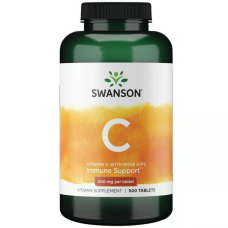 Vitamin C 500mg with Rose Hips 500 Tabs, Swanson - Tabs