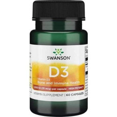 Vitamin D3 1000iu 60 Caps, Swanson - Caps
