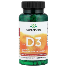 Vitamin D3 Higher Potency 2000iu 250 Caps, Swanson - Caps