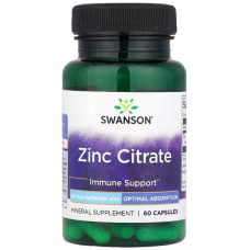 Zinc Citrate 50mg 60 Caps, Swanson - Caps