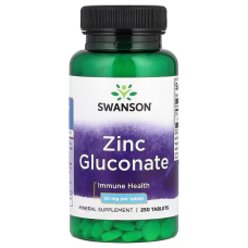 Zinc Gluconate 30mg 250 Tabs, Swanson - Tabs